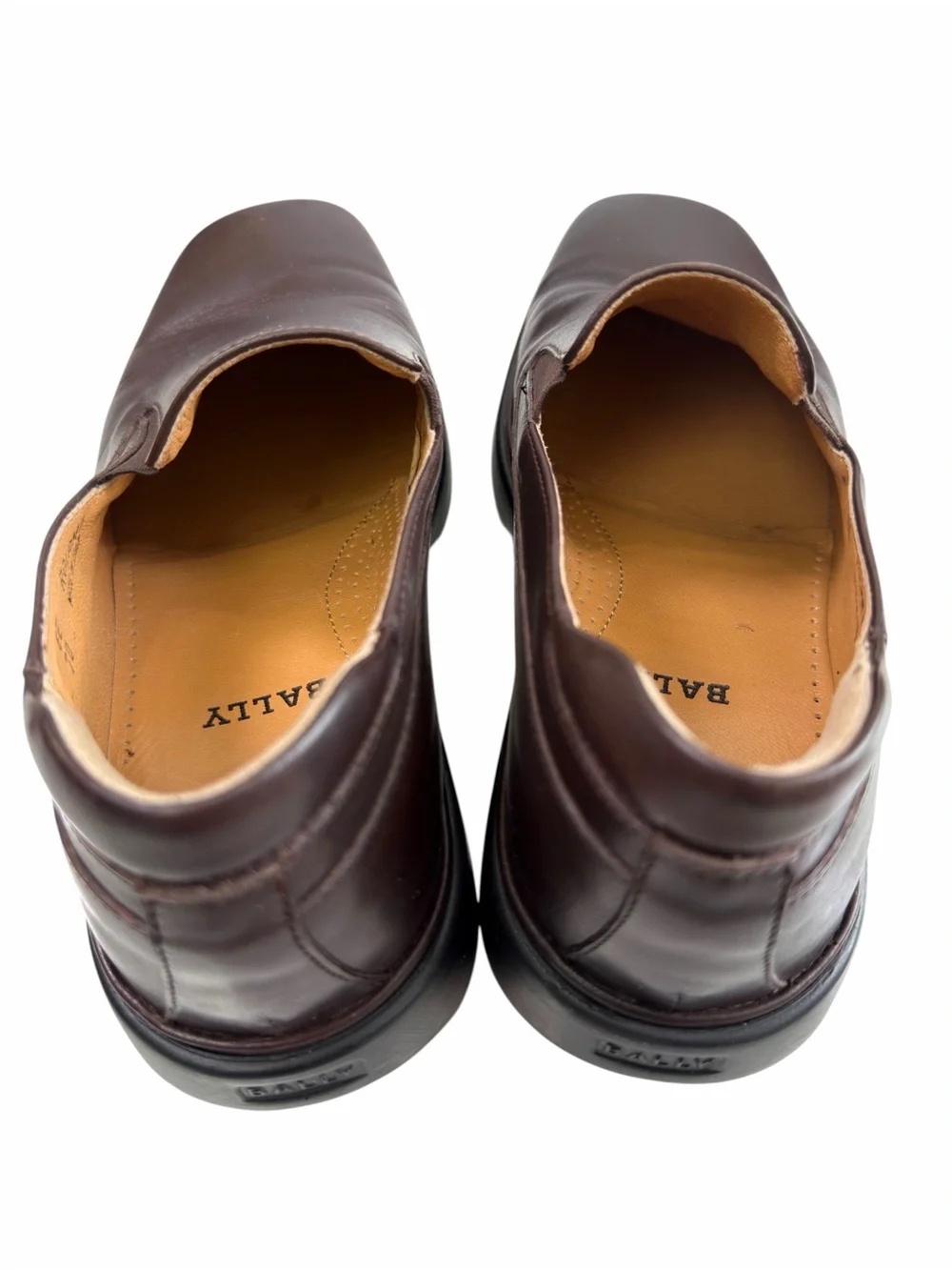 Bally Rolamo Leather Slip-On Loafers Dark Brown Men’s Size 7D